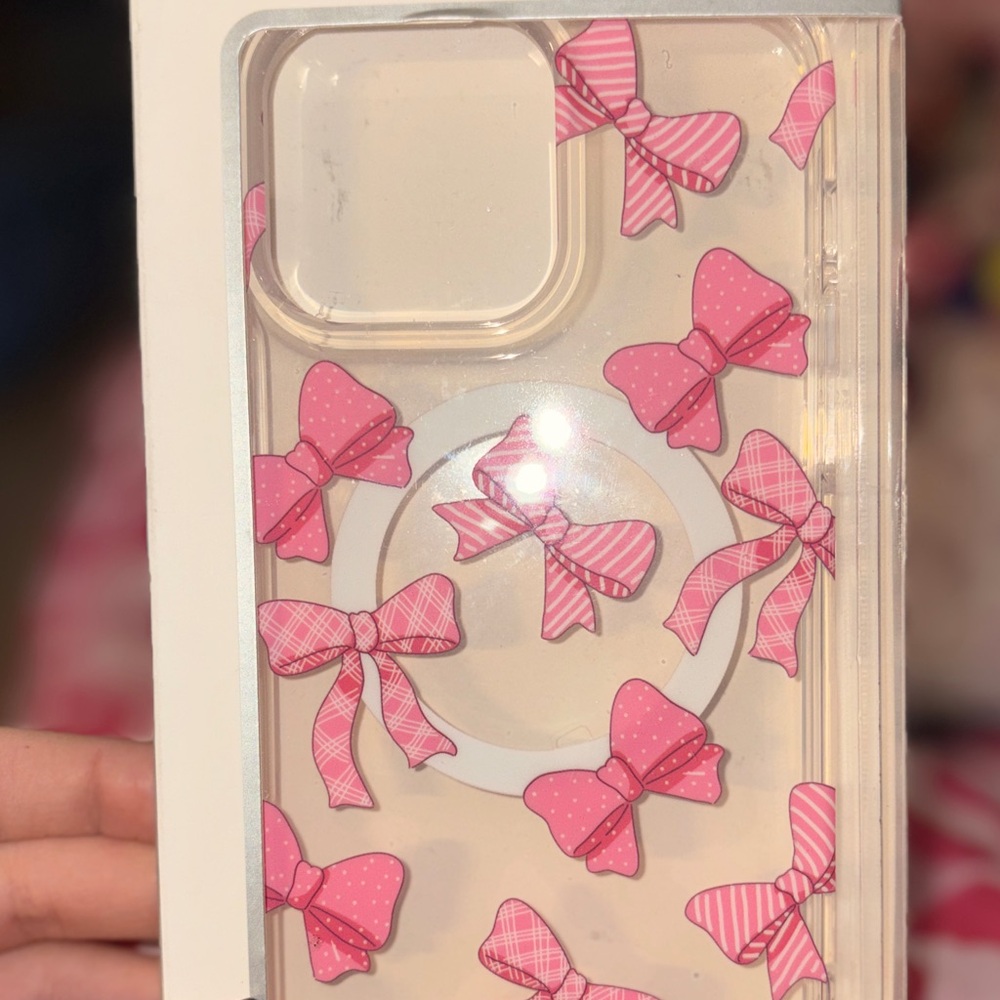 Pink Bow iPhone 12/13 Pro Max Case (NEW IN BOX)